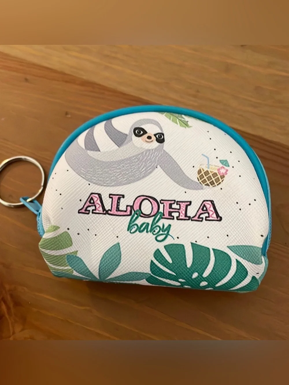 Sloth coin purse Aloha Baby key chain
